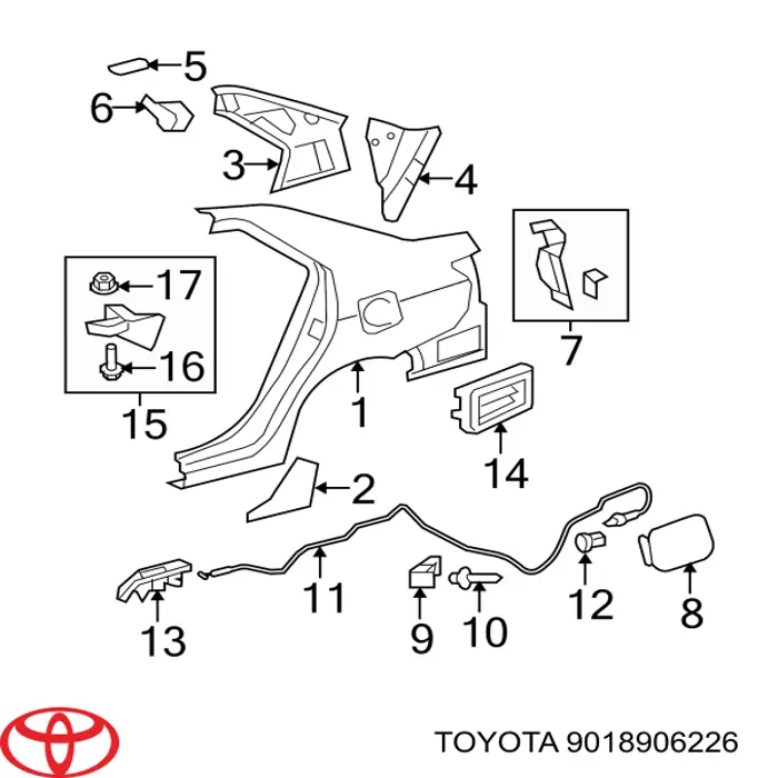  Toyota 9018906226 preço, a partir de 1,59 USD