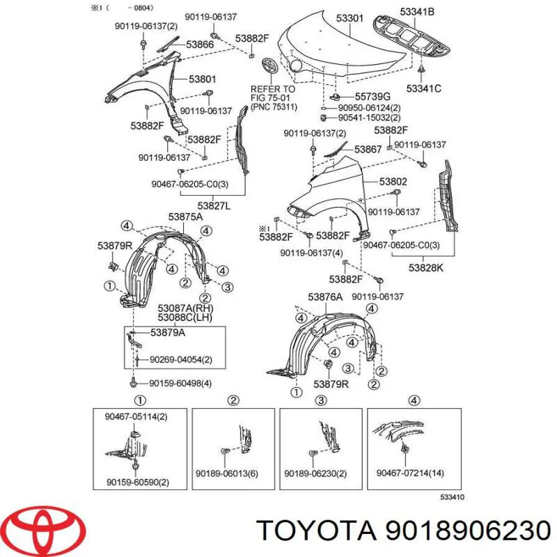  Toyota 9018906230 preço, a partir de 2,25 USD