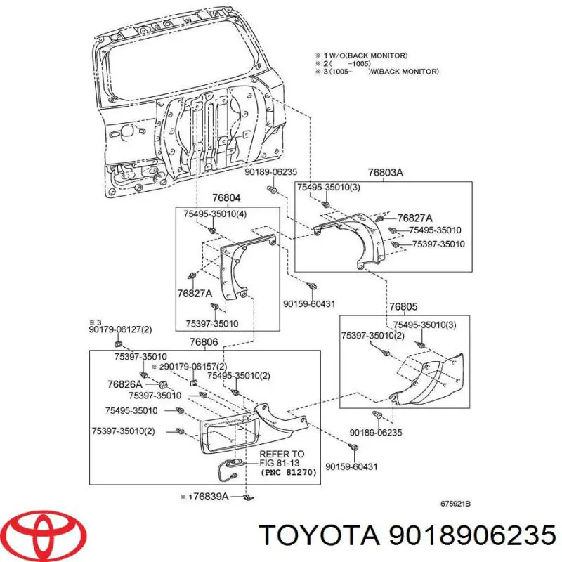 Cápsula (prendedor) de fixação do forro do pára-choque do pára-lama dianteiro Toyota 9018906235 preço, a partir de 0,34 USD