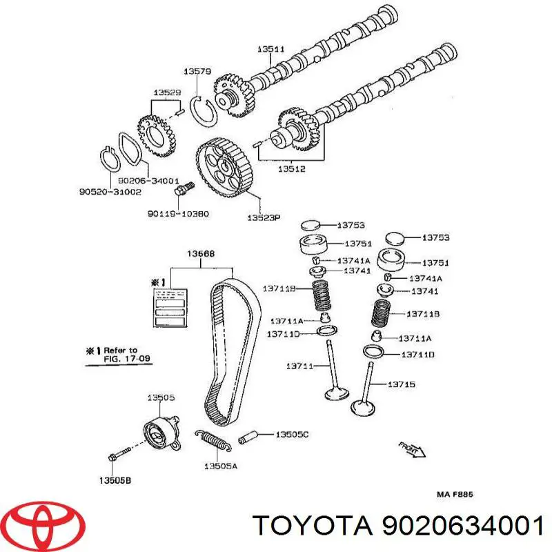 9020634001 Toyota 