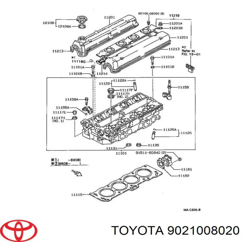 9021008020 Toyota Arruela de parafuso de cabeça de bloco (CBC)