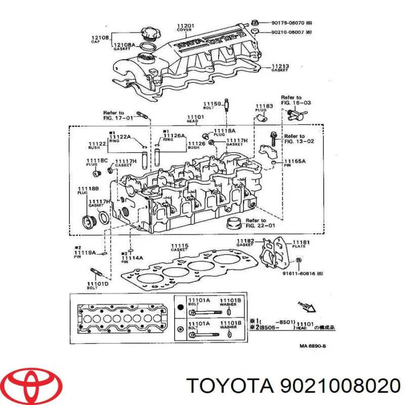 Arruela de parafuso de cabeça de bloco (CBC) Toyota 9021008020 preço, a partir de 3,71 USD