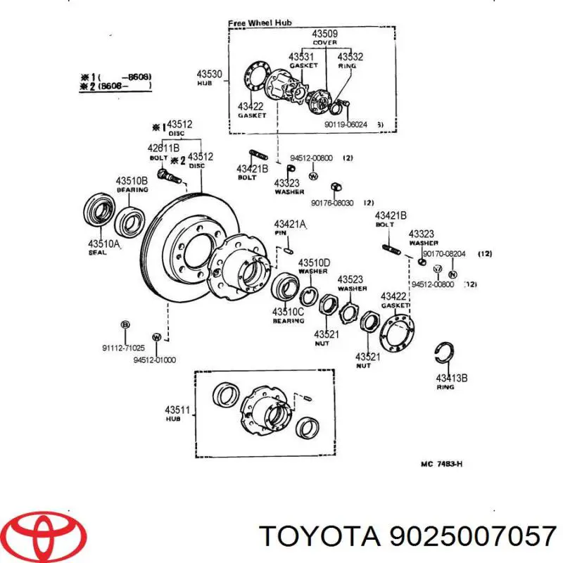 9025007057 Toyota 