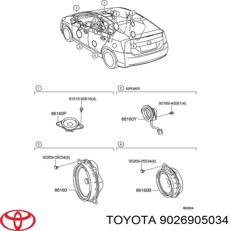  Toyota 9026905034 preço, a partir de 2,47 USD