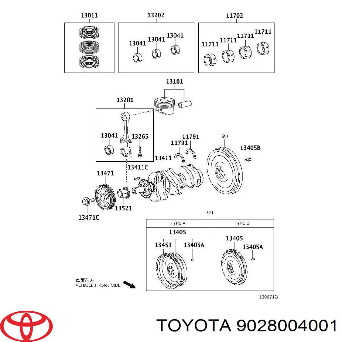 Chaveta de cambota Toyota 9028004001 preço, a partir de 1,70 USD