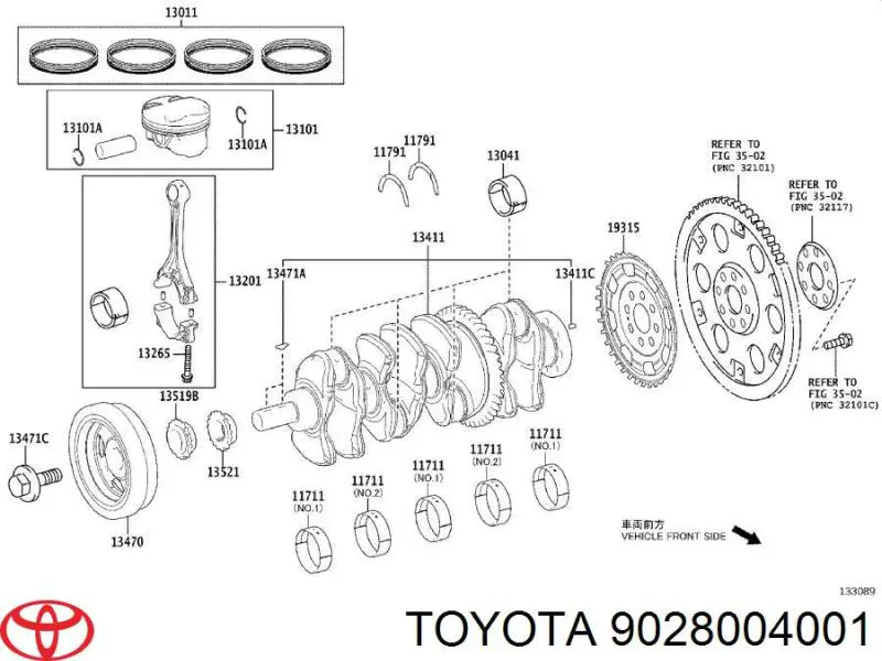 Compre 9028004001 Toyota Chaveta de cambota