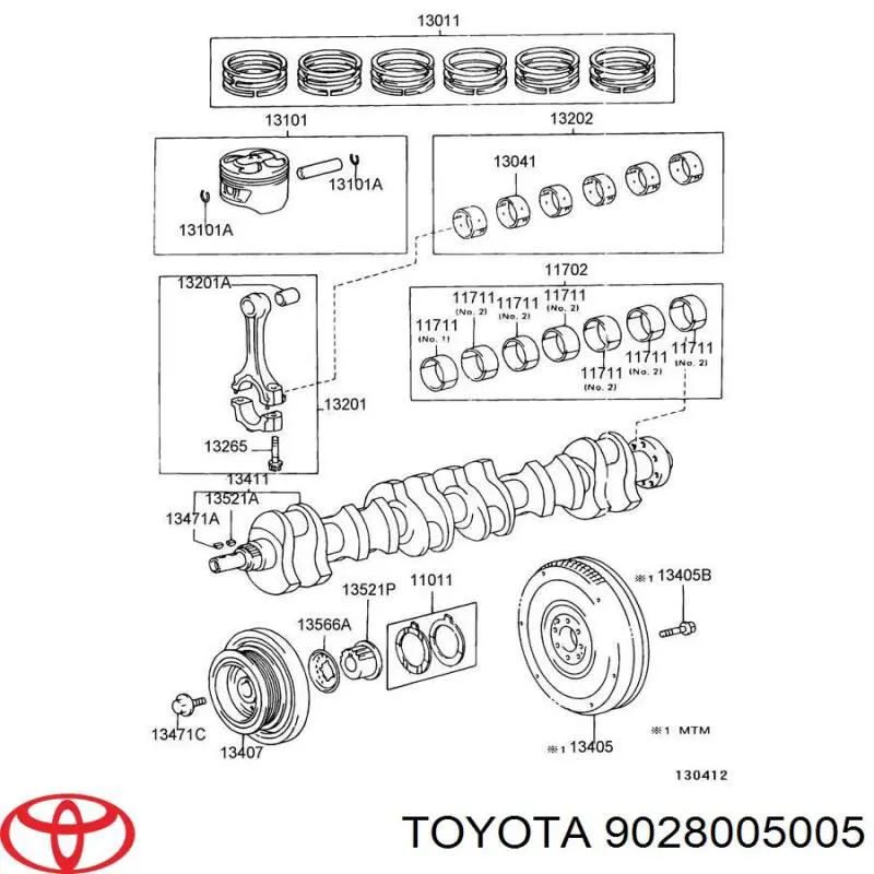 Chaveta de cambota Toyota 9028005005 preço, a partir de 2,37 USD