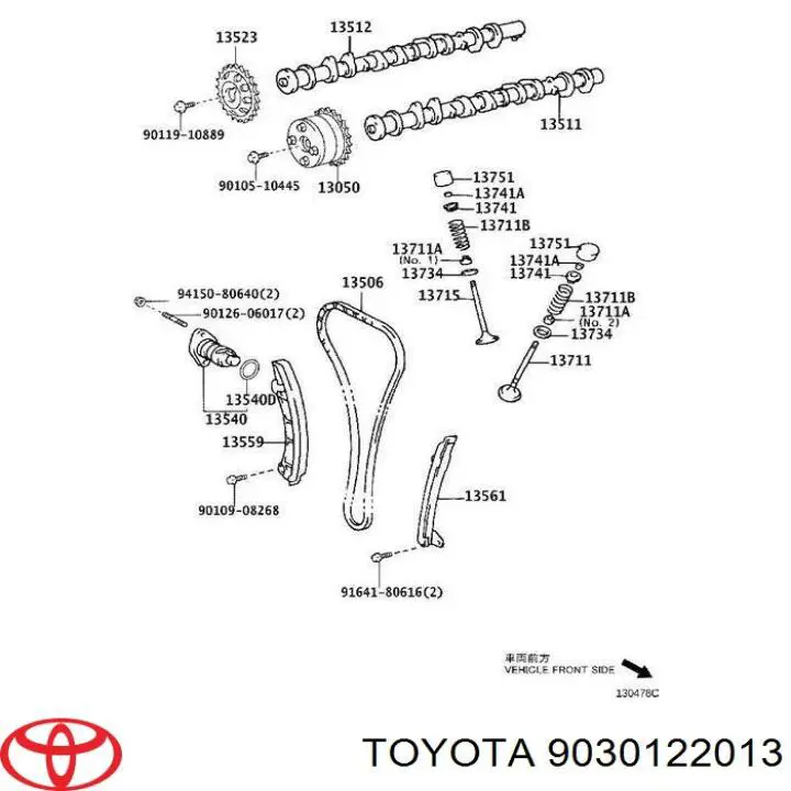 Vedante de reguladora de tensão da cadeia do mecanismo de distribuição de gás Toyota 9030122013 preço, a partir de 5,00 USD