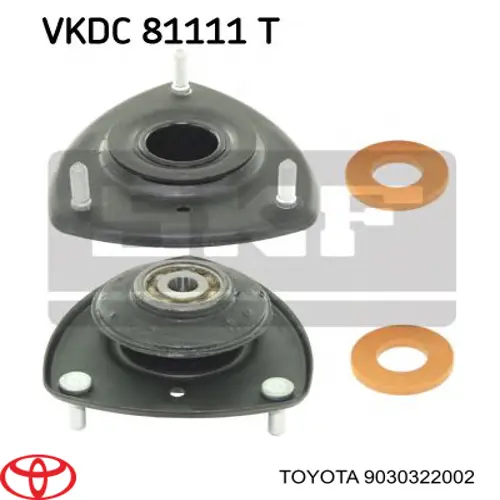 Vedação de rolamento do apoio dianteiro de amortecedor Toyota 9030322002 preço, a partir de 4,59 USD