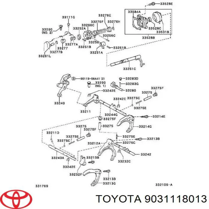 Vedação da haste de mudança da caixa de mudança Toyota 9031118013 preço, a partir de 5,59 USD