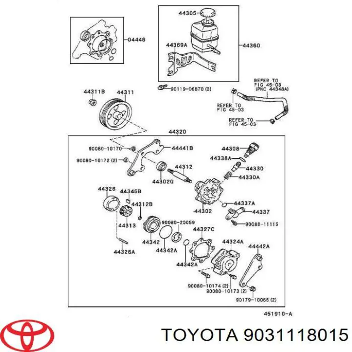 Vedação de bomba da Direção hidrâulica assistida do volante Toyota 9031118015 preço, a partir de 6,75 USD