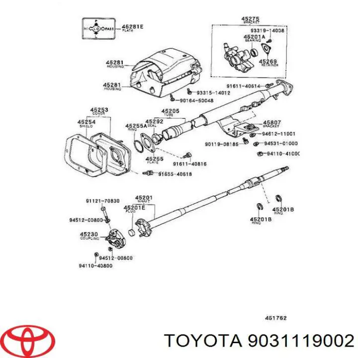 Vedação da cremalheira da direção/do mecanismo (ver dimensões padrão) Toyota 9031119002 preço, a partir de 4,72 USD