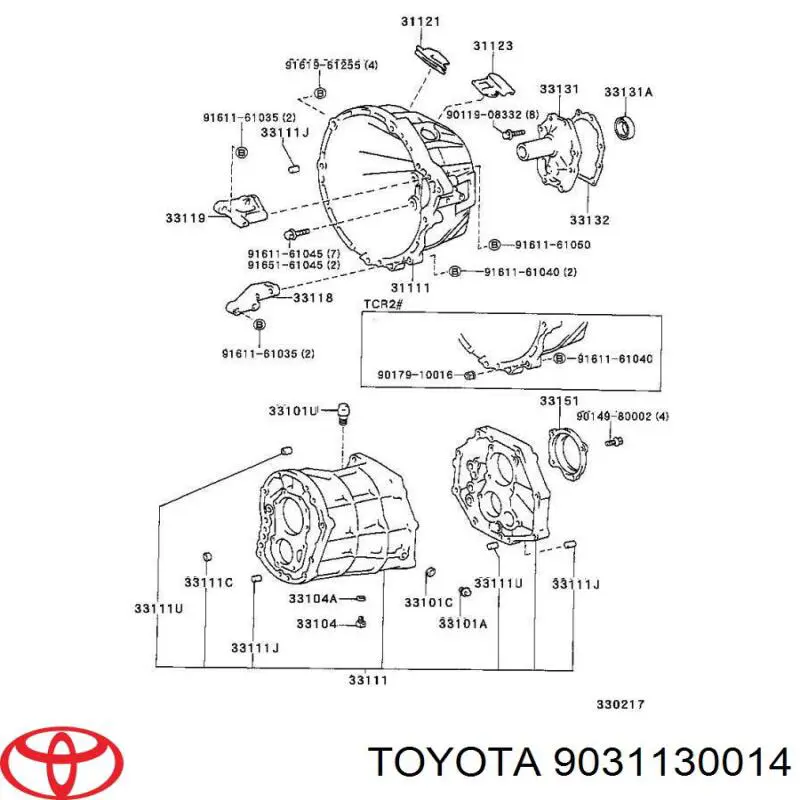 Compre 9031130014 Toyota Vedação da Caixa Automática de Mudança (de árvore de saída/primária)