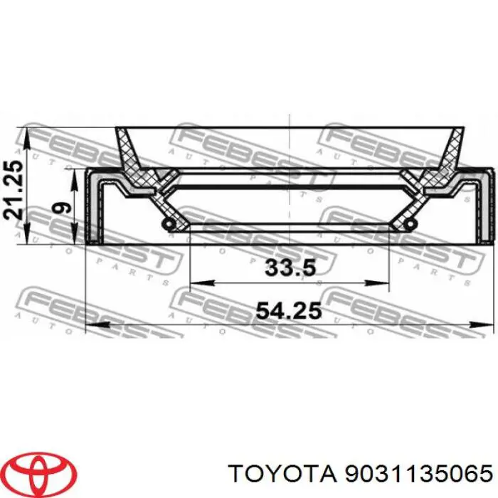 Compre 9031135062 Toyota Bucim do semieixo do eixo dianteiro
