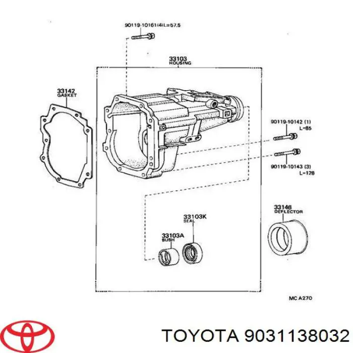 Bucim da haste de redutor do eixo traseiro Toyota 9031138032 preço, a partir de 4,67 USD