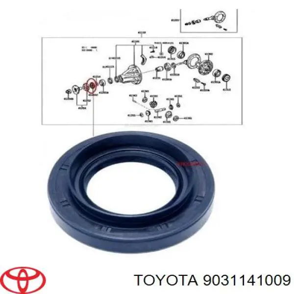 Bucim da haste de redutor do eixo dianteiro Toyota 9031141009 preço, a partir de 10,75 USD