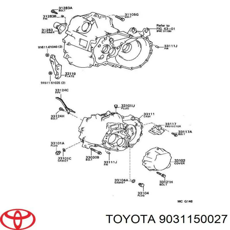 T1306 Musashi Vedação da Caixa Automática de Mudança (árvore-engrenagens)