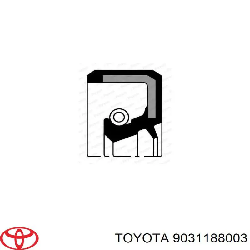 Compre 9031188003 Toyota Vedação traseira de cambota de motor
