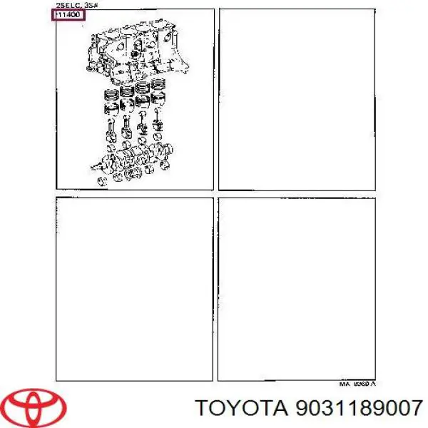 Compre 9031189007 Toyota Vedação traseira de cambota de motor