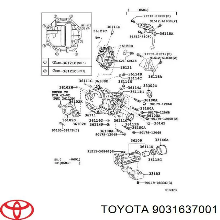 Bucim de saída dianteira da caixa de transferência Toyota 9031637001 preço, a partir de 7,42 USD