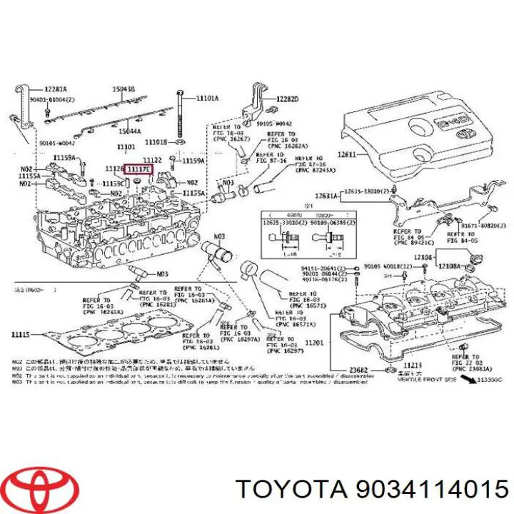 Anel (arruela) do injetor de ajuste Toyota 9034114015 preço, a partir de 4,46 USD