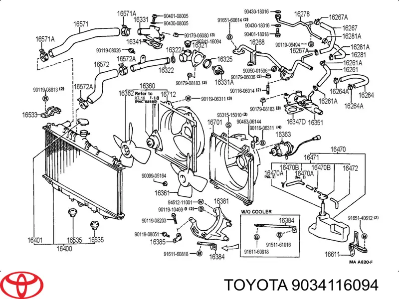 9034116094 Toyota 