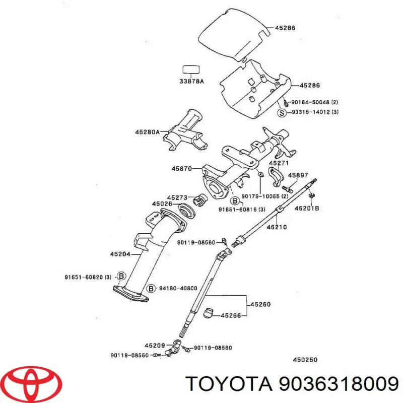 Rolamento da coluna de direção Toyota 9036318009 preço, a partir de 21,51 USD