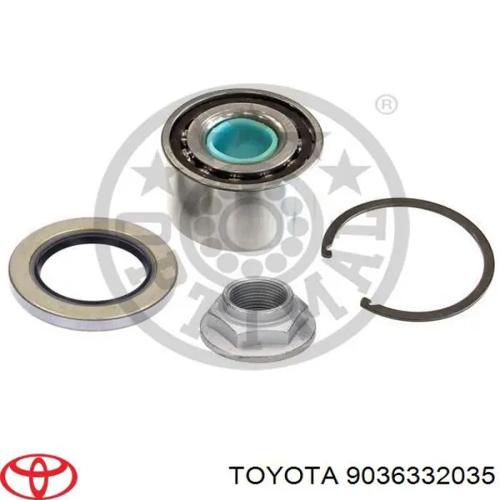 Rolamento de cubo dianteiro Toyota 9036332035 preço, a partir de 47,65 USD