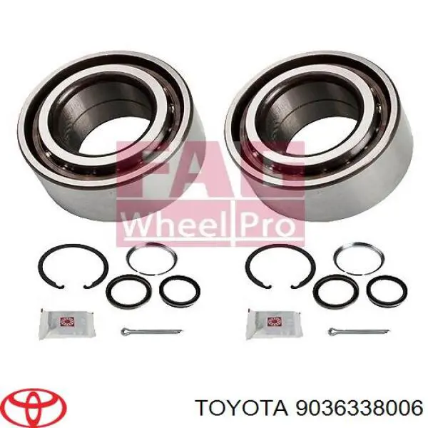 Rolamento de cubo dianteiro Toyota 9036338006 preço, a partir de 40,67 USD