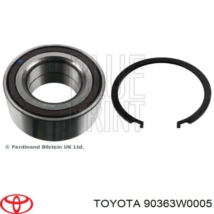 Rolamento de cubo dianteiro Toyota 90363W0005 preço, a partir de 35,12 USD