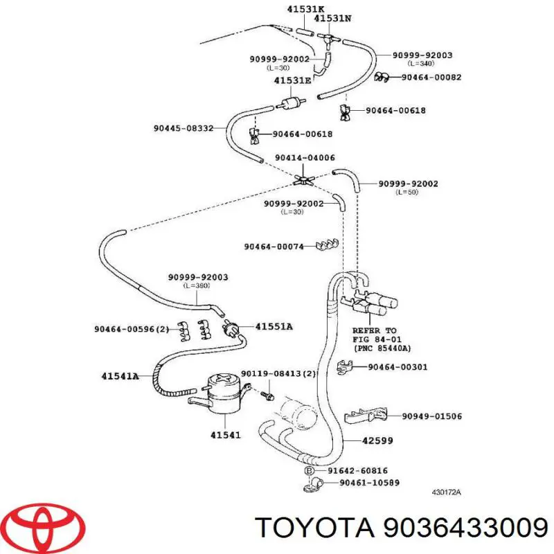 Rolamento de diferencial do eixo dianteiro Toyota 9036433009 preço, a partir de 21,97 USD