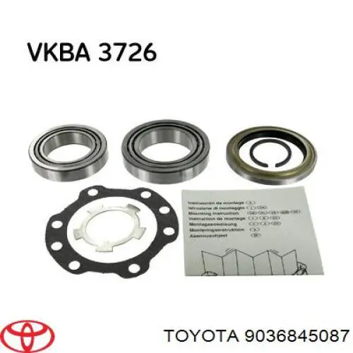 Compre 9036845087 Toyota Rolamento externo de cubo dianteiro