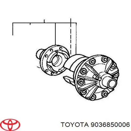 Rolamento de diferencial do eixo dianteiro Toyota 9036850006 preço, a partir de 130,72 USD