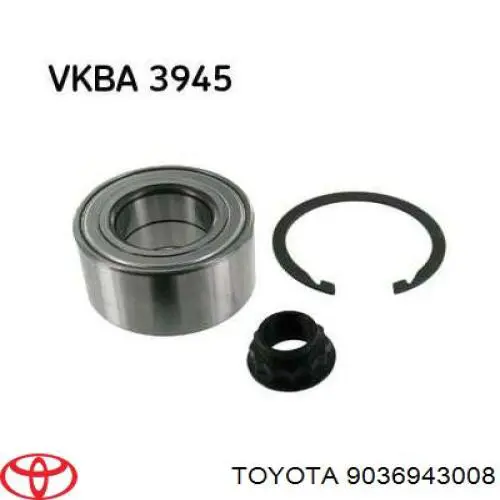 Compre 9036943008 Toyota Rolamento de cubo dianteiro
