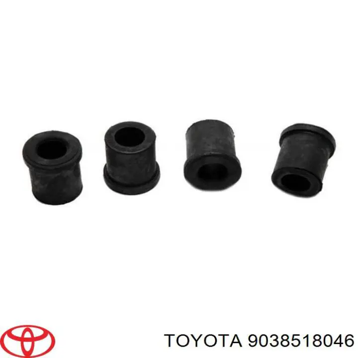 Compre 9038518046 Toyota Bloco silencioso traseiro da suspensão de lâminas traseira