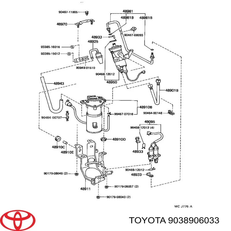Coxim do compressor de amortecedores Toyota 9038906033 preço, a partir de 4,93 USD
