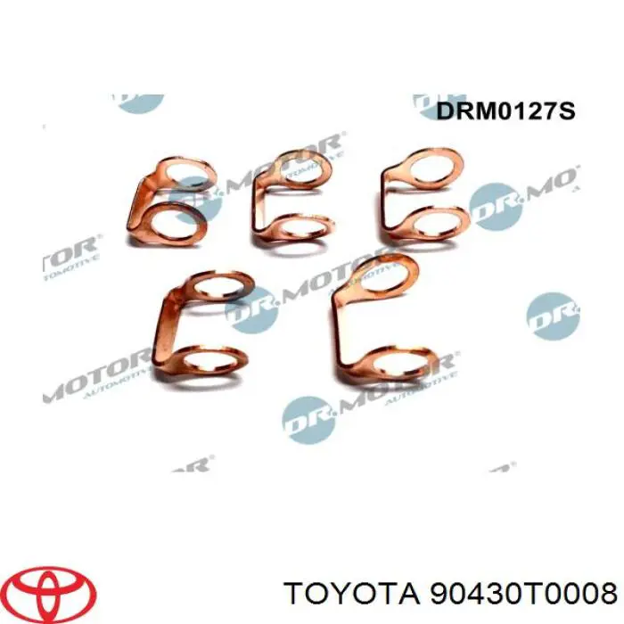 90430T0008 Toyota Arruela do injetor superior
