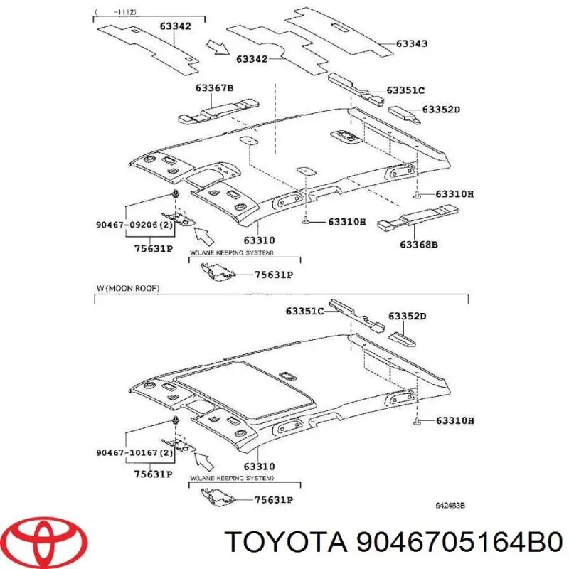  Toyota 9046705164B0 preço, a partir de  