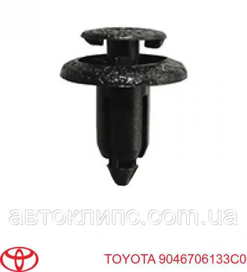 Cápsula (prendedor) de fixação do forro do pára-choque do pára-lama dianteiro Toyota 9046706133C0 preço, a partir de 2,80 USD