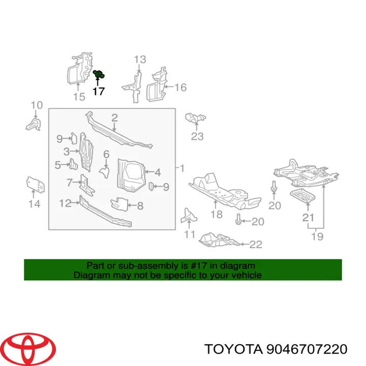 Cápsula (prendedor) de fixação do forro do pára-choque do pára-lama dianteiro Toyota 9046707220 preço, a partir de 0,92 USD