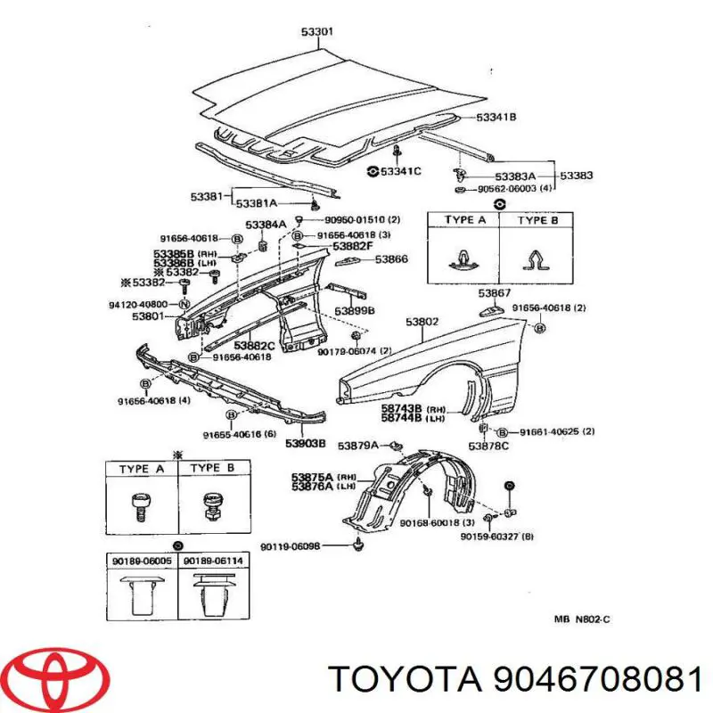  Toyota 9046708081 preço, a partir de 2,19 USD