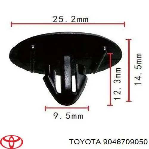 Compre 90467W0003 Toyota Cápsula (prendedor) de isolador térmico da capota
