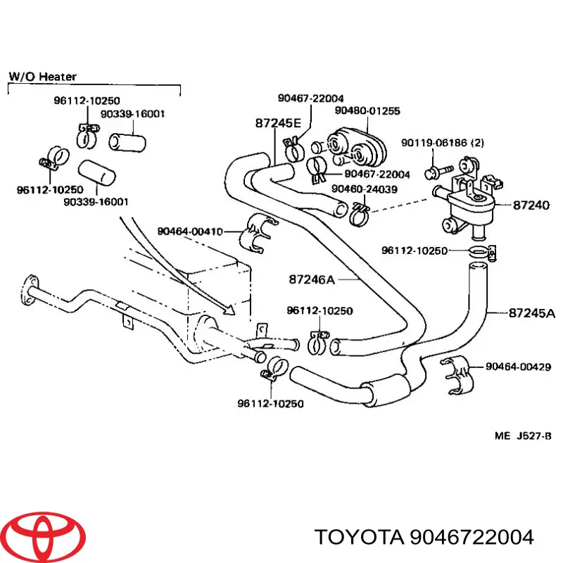 Braçadeira de mola Toyota 9046721010 preço, a partir de 2,62 USD