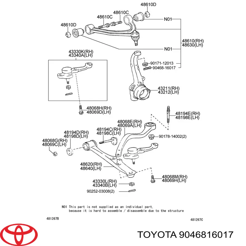  Toyota 9046816017 preço, a partir de 1,65 USD