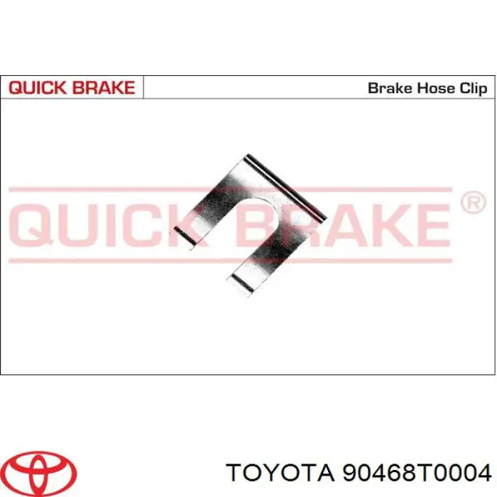 9046808040 Toyota Braçadeira de fixação do freio de mangueira