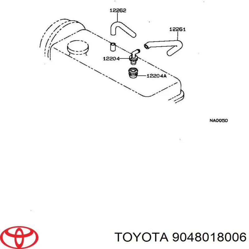 9048018006 Toyota Coxim de caixa de filtro de ar