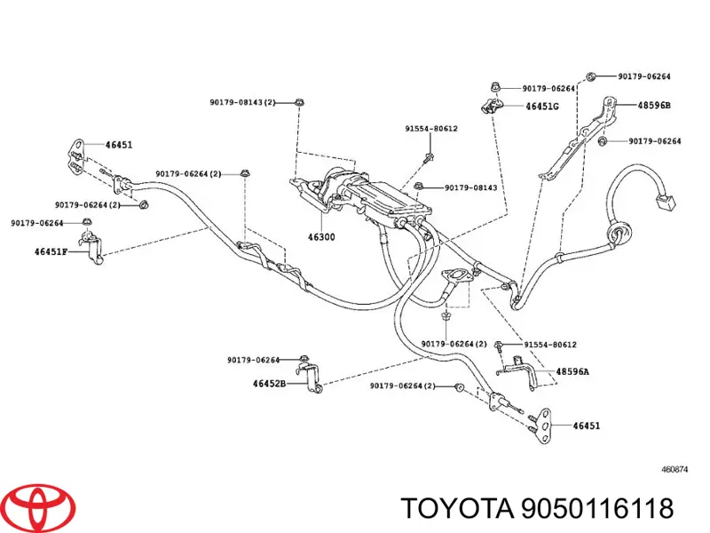 Kit de reparação do freio de estacionamento para Lexus LS 600H/600HL UVF4