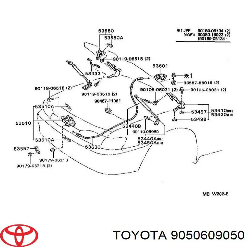 9050609050 Toyota 