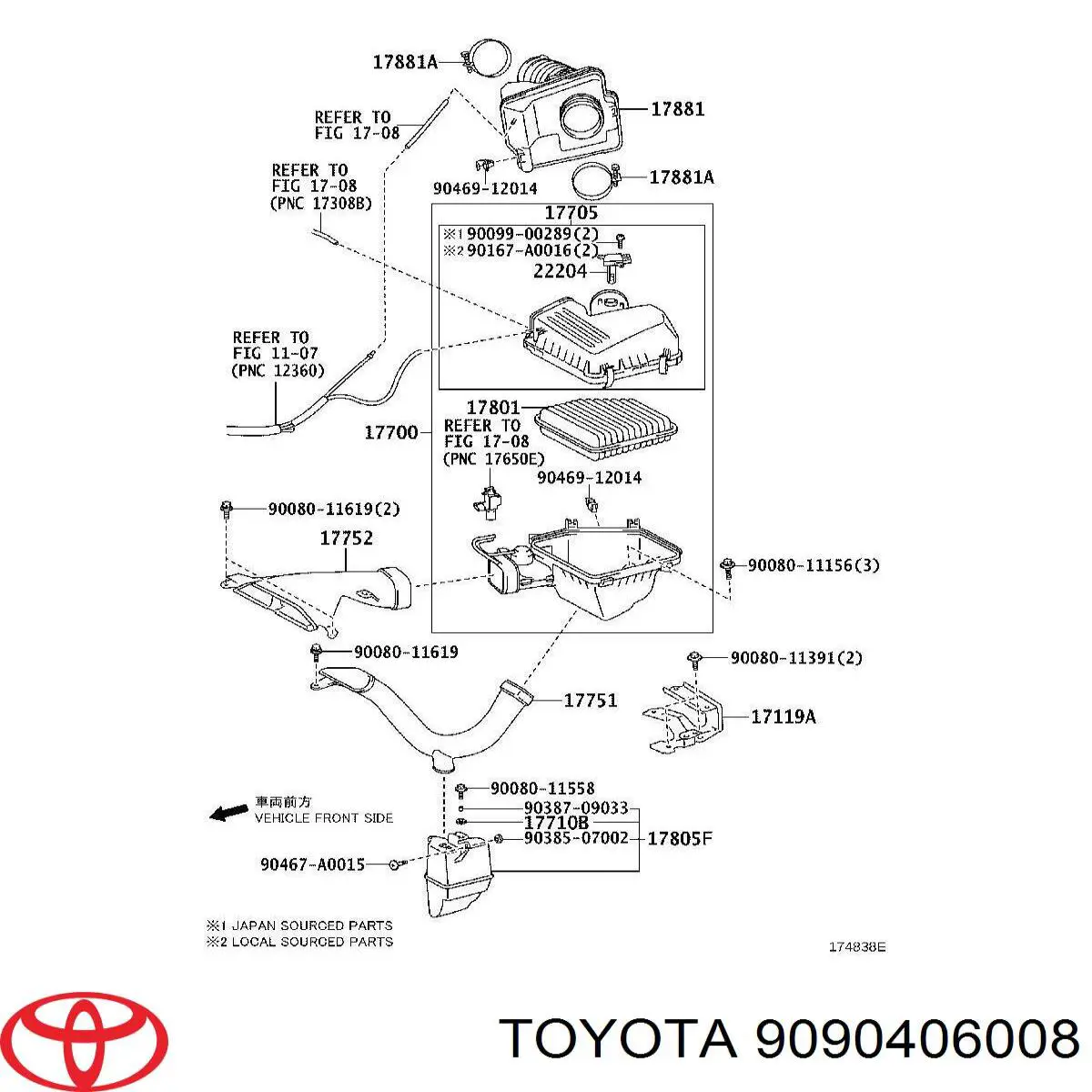  Toyota 9090406008 preço, a partir de 15,46 USD