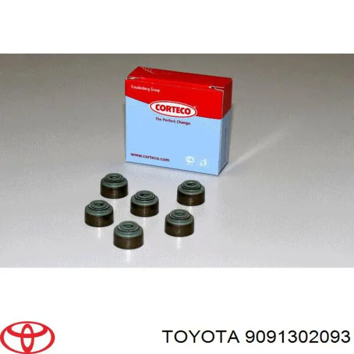 9091302093 Toyota Vedação de válvula (de óleo) de admissão
